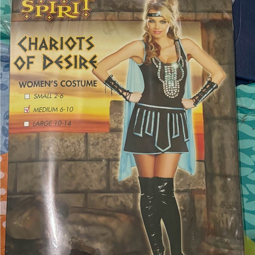 Spirit Chariots of Desire Women's Costume - Black and Blue